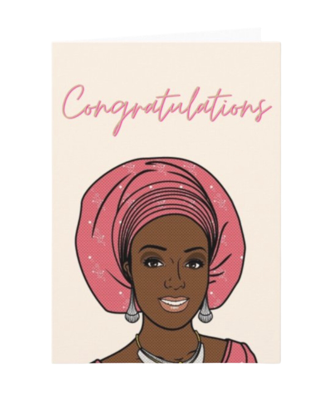 "Congratulations" Gele Greeting Card