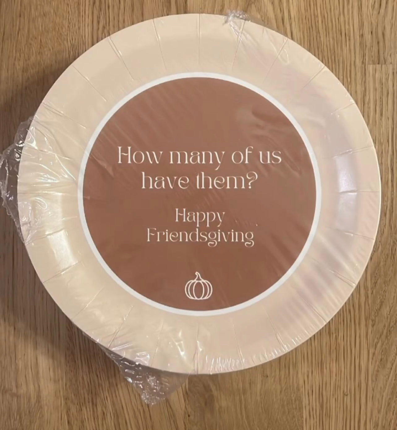 How many of us have them? Friendsgiving Plates