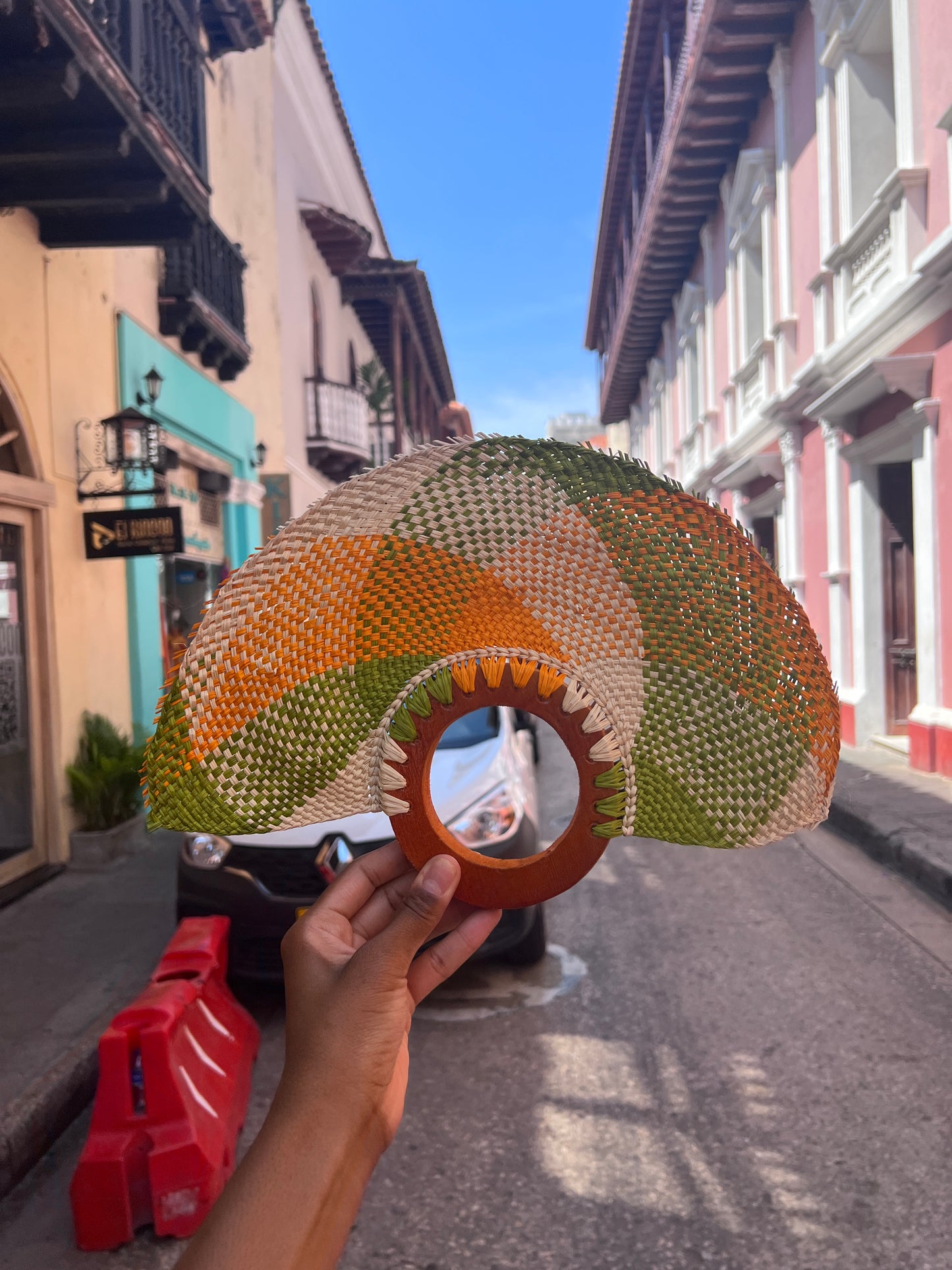 Palm Leaf Hand Fans- Made in Columbia